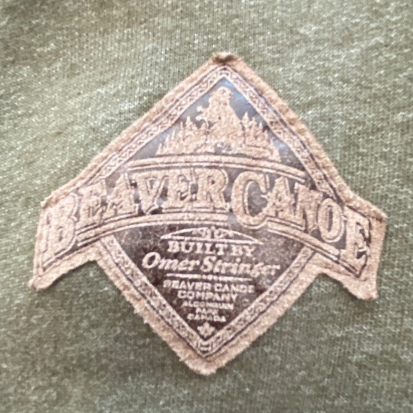 Beaver Canoe green full zip cotton blend jacket with drawstring waist size L - Picture 10 of 15